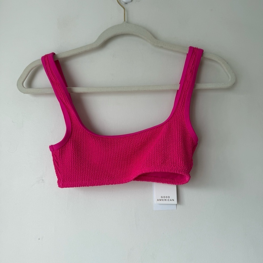 Good American Always Fits Khloe Bikini Top in Pink Glow XXS/XS NWT - Picture 6 of 8